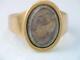 ANTIQUE VICTORIAN SOLID 10K GOLD BRAIDED HAIR MOURNING RING sz 6 1/4