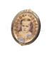 AU191 Victorian 1867-1870 14kt gold mourning portrait brooch