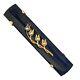 Antique 12K Gold Victorian Mourning Bar Pin Brooch Onyx Seed Pearls Lily Valley