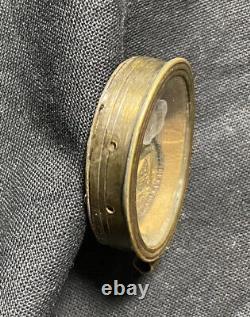 Antique Memento Mori Pendant RARE Soldier 19thc Assemblage Albany NY Button READ