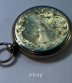 Antique Rare Victorian Mourning Daguerreotype Pocket Watch Style Locket Pendant