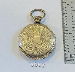 Antique Victorian 10k Gold And Filled Daguerreotype Photo Locket Fob