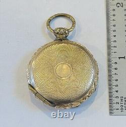 Antique Victorian 10k Gold And Filled Daguerreotype Photo Locket Fob