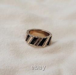 Antique Victorian 14k Rose Gold Mourning Ring Featuring the Name Ettie Size5.5