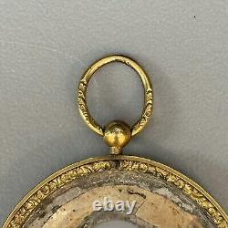 Antique Victorian Daguerreotype Mourning Pendant Locket for Hair Photo READ