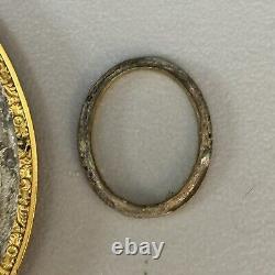 Antique Victorian Daguerreotype Mourning Pendant Locket for Hair Photo READ