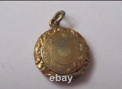 Antique Victorian Dainty Hinged Top Momento Mori Mourning Embellished Locket