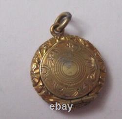 Antique Victorian Dainty Hinged Top Momento Mori Mourning Embellished Locket