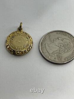 Antique Victorian Dainty Hinged Top Momento Mori Mourning Embellished Locket