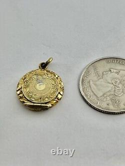 Antique Victorian Dainty Hinged Top Momento Mori Mourning Embellished Locket