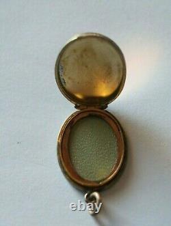 Antique Victorian Gold Filled Etched Mourning Locket