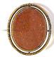 Antique Victorian Swivel Goldstone Woven Plaited Hair Brooch