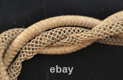 Antique Victorian Woven Hair Mourning Bracelet With 14k Gold Band