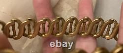 Antique/Vintage-Gold Fill-Monogram-Locket-Expansion-Sweetheart-Mourning Bracelet