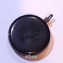 Cannel Fob Cannelite Mourning Pendant Scottish Onyx Rose Gold Victorian Antique
