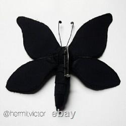 Lover's Eye Butterfly Moth pin brooch Victorian Mourning Georgian inspired art