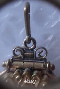 MOURNING LOCKET EMPTY POCKET WATCH FOB ANTIQUE VTG VICTORIAN JEWELRY neocurio