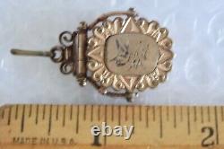 MOURNING LOCKET EMPTY POCKET WATCH FOB ANTIQUE VTG VICTORIAN JEWELRY neocurio