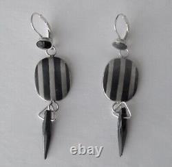 Pair of Antique Victorian Mourning Earrings