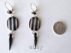 Pair of Antique Victorian Mourning Earrings