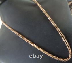 Superb Victorian Long Pinchbeck Gold Guard Chain 56 Long & 42 grams