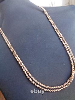 Superb Victorian Long Pinchbeck Gold Guard Chain 56 Long & 42 grams