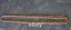 Superb Victorian Long Pinchbeck Gold Guard Chain 56 Long & 42 grams