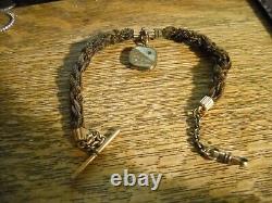 Victorian Braided Mourning Hair Watch Fob 11 Long