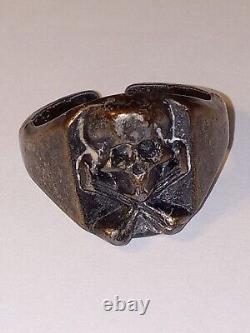 Victorian Macabre Memento Mori Skull Ring, Human Hair Earrings Coffin Box 1884