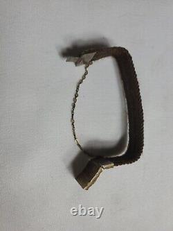 Victorian Mourning Hair FANCY BRACELET Safety Chain Crafted Art Antique 6