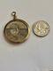 Victorian Rolled Gold Double Sided Momento Mori Mourning Photo Locket 2 Photos