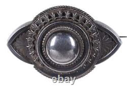 Victorian Sterling Mourning Brooch