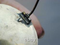 Victorian Tintype Photo Beveled Glass Mourning Pin Very Young Boy