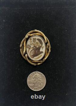 Victorian Unmarked 10k Mourning Brooch