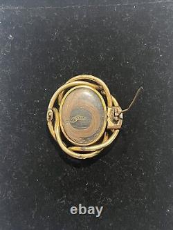 Victorian Unmarked 10k Mourning Brooch